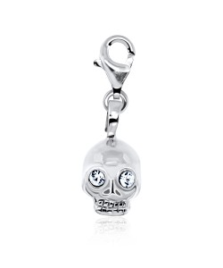 Skull Shaped Silver Charms CH-23